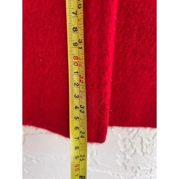 Gallery Womens Long Trench Wool Midi Coat Red Sz 10 - Picture 6 of 14